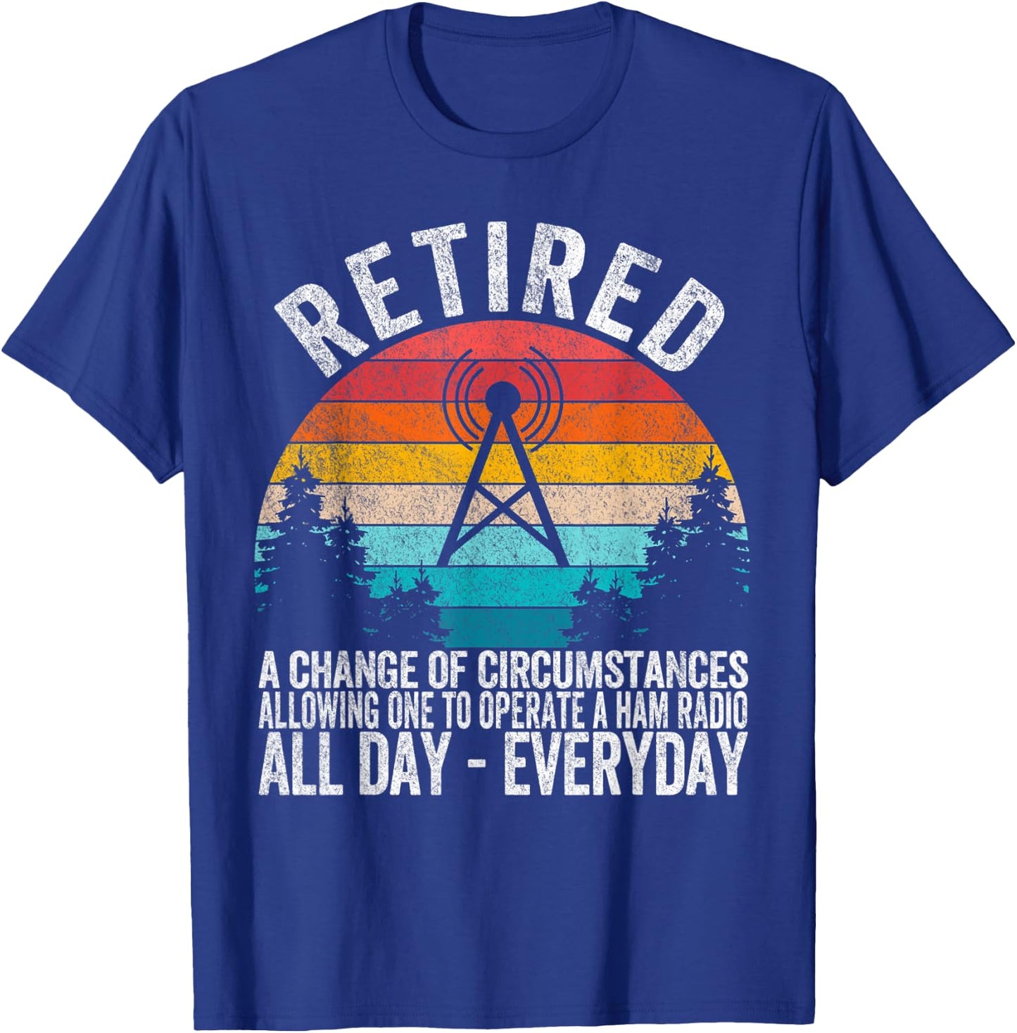 Funny Retired Definition Ham Radio Operator Amateur Radio T-Shirt - T-Shirt | Royal