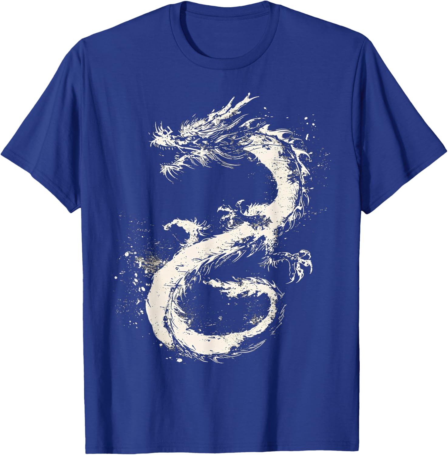 Dragon Drawing Painting Animal Art Graphic Dragon T-Shirt - T-Shirt | Royal
