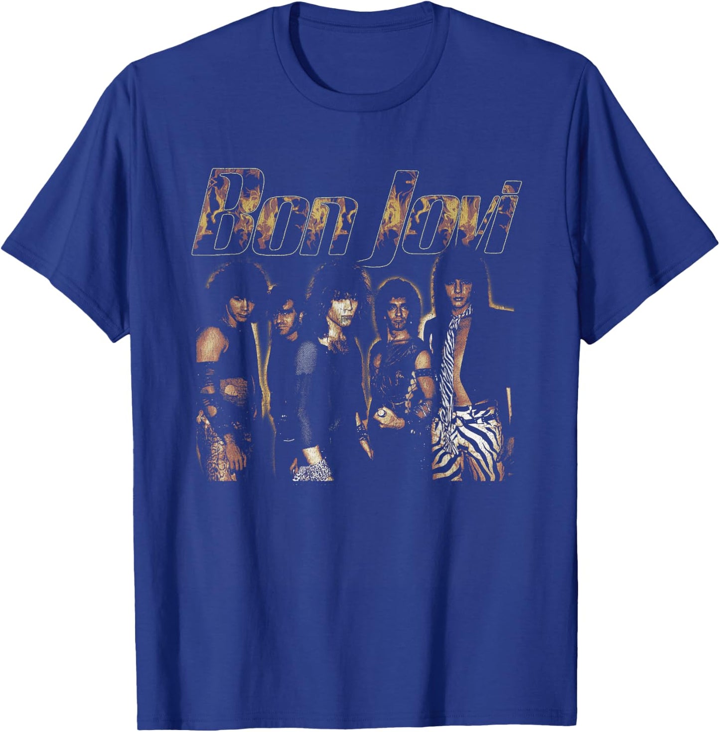 Official Bon Jovi Flames , black T-Shirt - T-Shirt | Royal