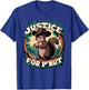 P'Nut The Squirrel and Fred The Raccoon Memorial - -Child Cute Peanut The Squirrel Cowboy Black Cartoon , Small, Short Sleeve, , Classic Fit, Polyester 100% T-Shirt - T-Shirt | Royal