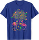 Mardi Gras Flamingo Bird Parade Fleur-de-lis Carnival Party T-Shirt - T-Shirt | Royal