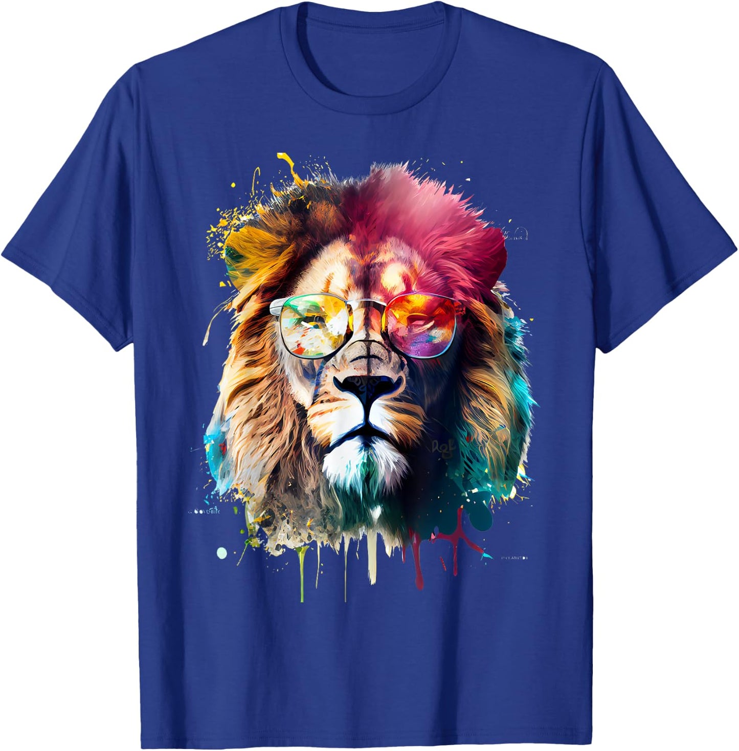 Lion sunglasses T-Shirt - T-Shirt | Royal