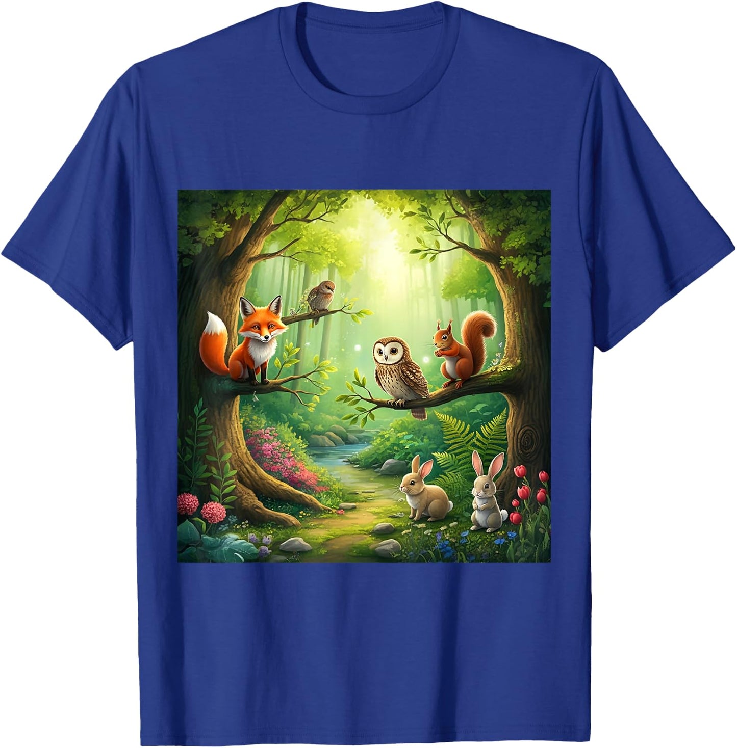 Enchanted Forest Friends T-Shirt - T-Shirt | Royal