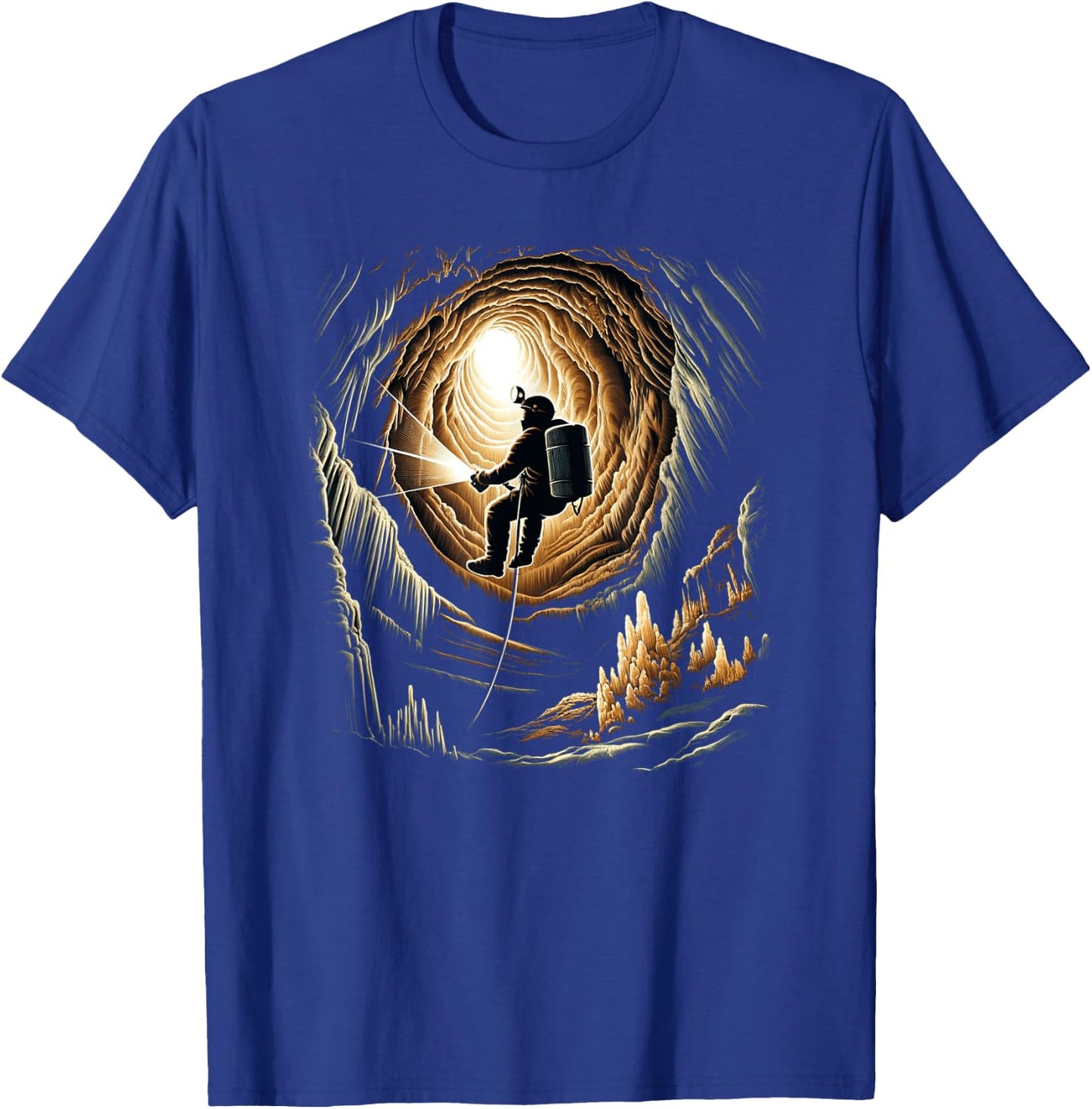 Cave Exploration Caving T-Shirt - T-Shirt | Royal