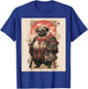 Samurai Pug Dog Japanese Pet Lover Warriors Art Aesthetic Men Women Girls Kids T-Shirt - T-Shirt | Royal