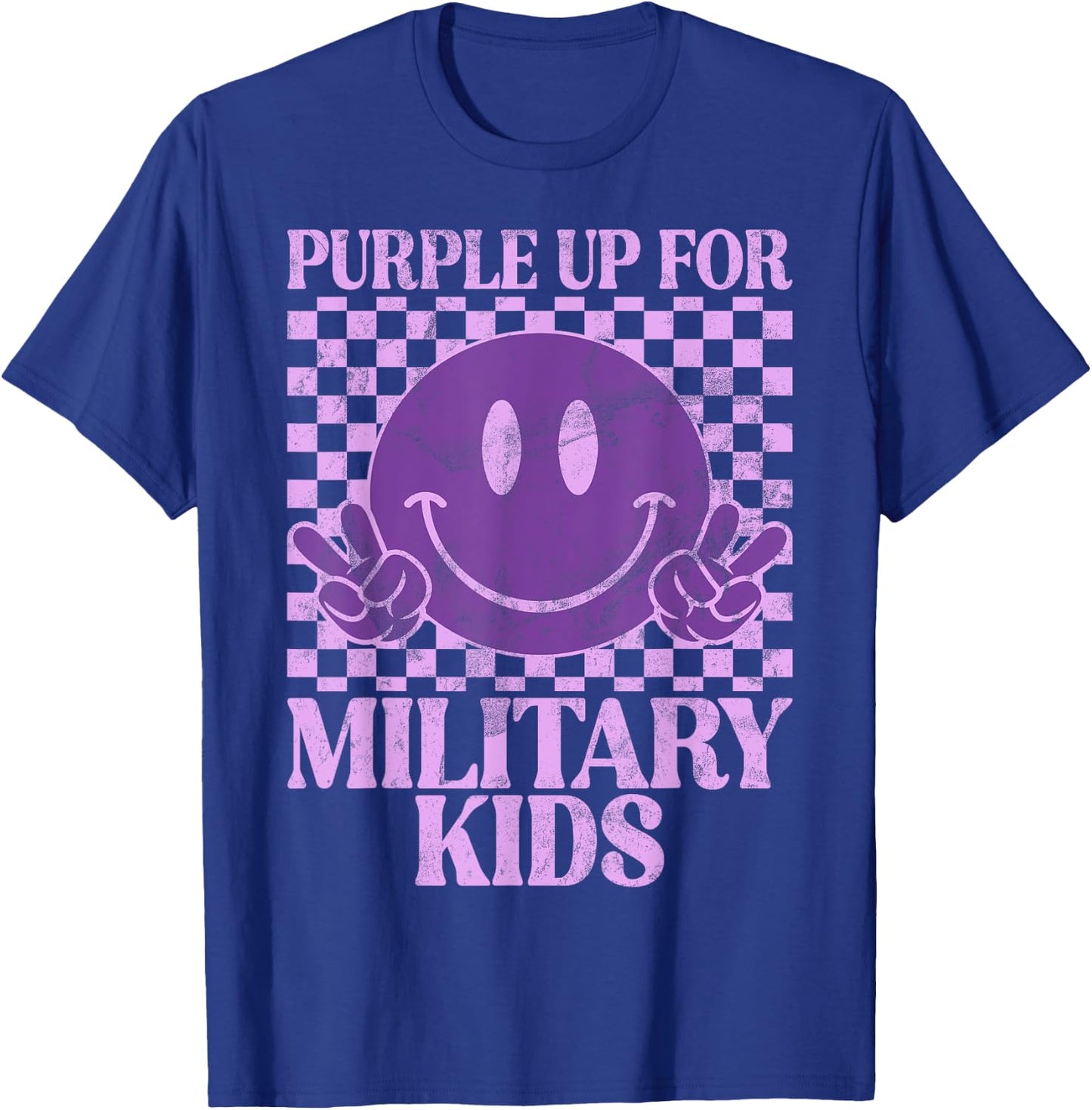 Purple Up For Military Kids, Militärkind, Violett T-Shirt - T-Shirt | Royal