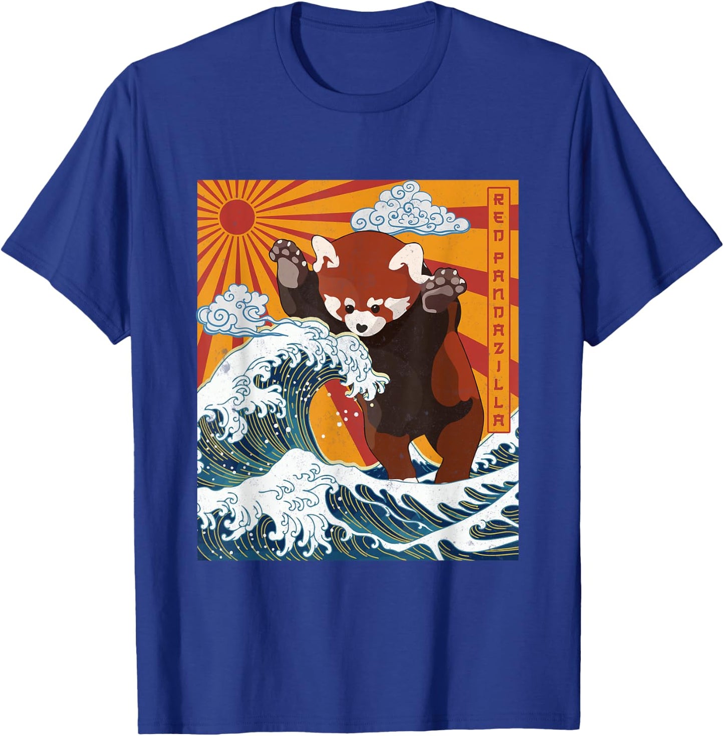 Vintage RedPanda lover - Funny Kawaii Red Pandazilla T-Shirt - T-Shirt | Royal
