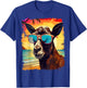 Pop Art Vintage Zoo Farm Animal Goat Hawaiian T-Shirt - T-Shirt | Royal