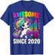 Unicorn 4th Birthday 4 Year Old Unicorn Party Girls Outfit T-Shirt - T-Shirt | Royal
