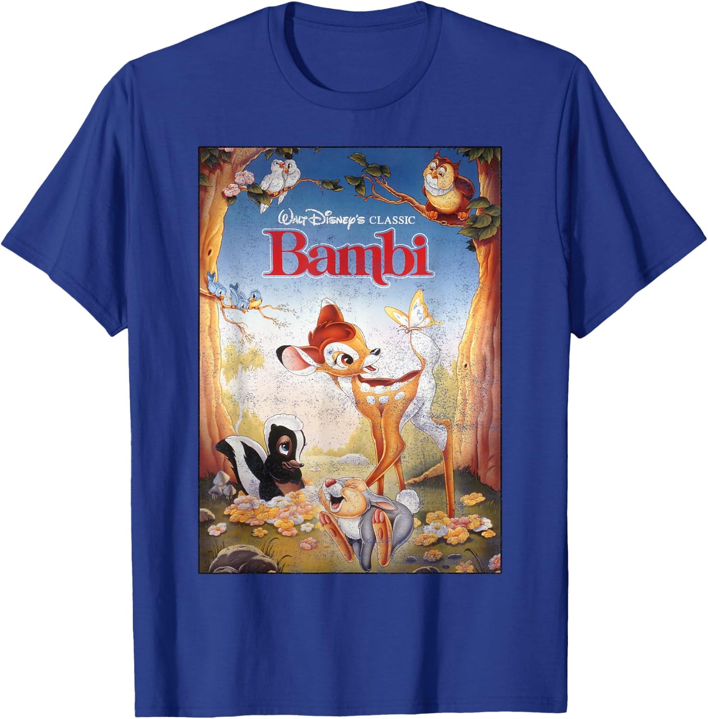 Disney Bambi Friendships Poster T-Shirt - T-Shirt | Royal