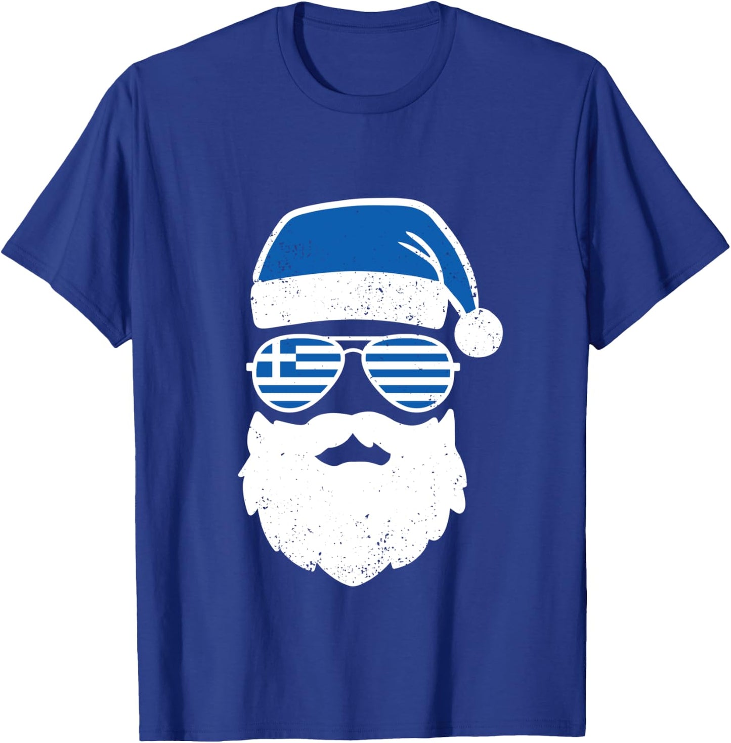 Greek Orthodox Christmas Santa Claus Greece Flag Greek T-Shirt - T-Shirt | Royal