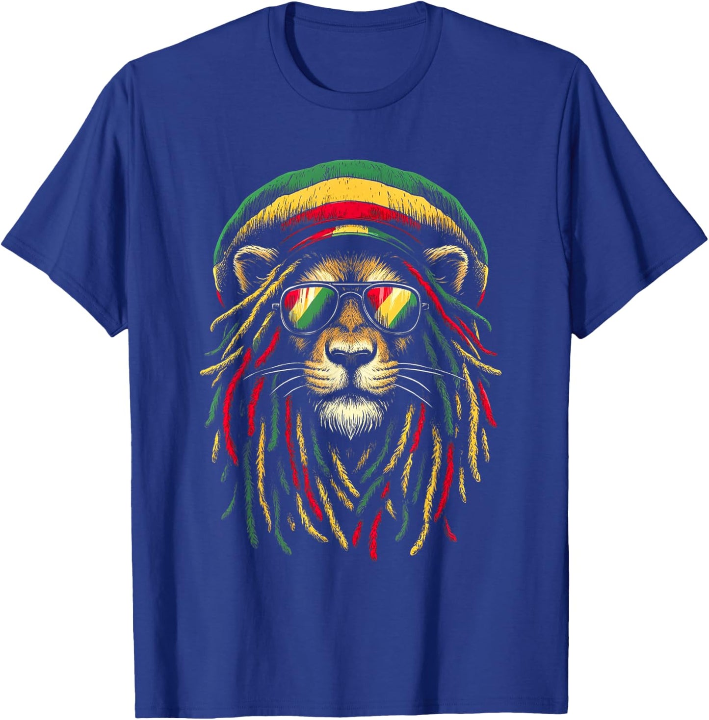 Jamaican Lion Reggae Roots Lion of Juda Rasta Music , black T-Shirt - T-Shirt | Royal