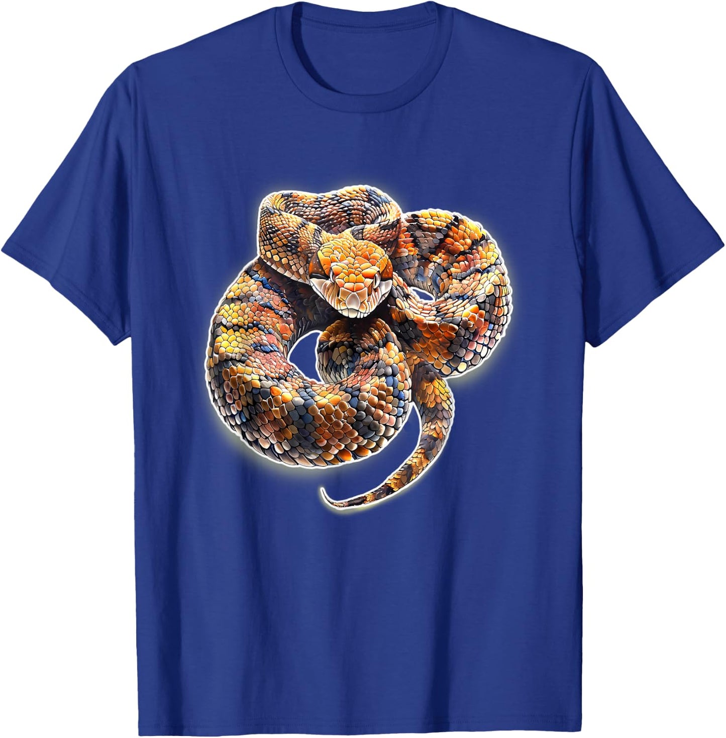 Cottonmouth Snake Serpent Realistic T-Shirt - T-Shirt | Royal
