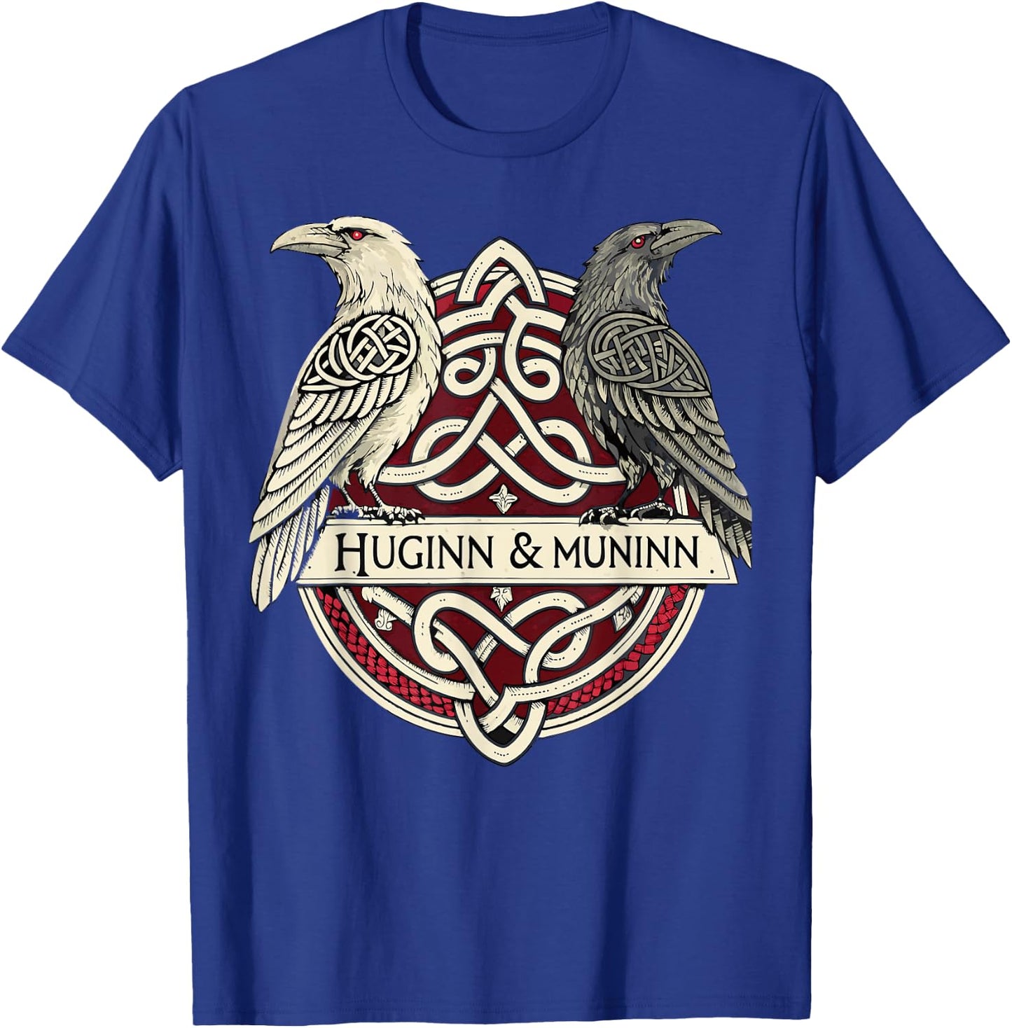 Norse Raven Knotwork – Huginn & Muninn Viking Mythology T-Shirt - T-Shirt | Royal