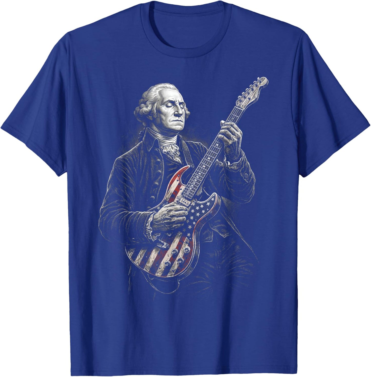 George Washington Guitar T-Shirt - T-Shirt | Royal