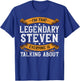 Steven Personal Name Funny Steven First Name T-Shirt - T-Shirt | Royal