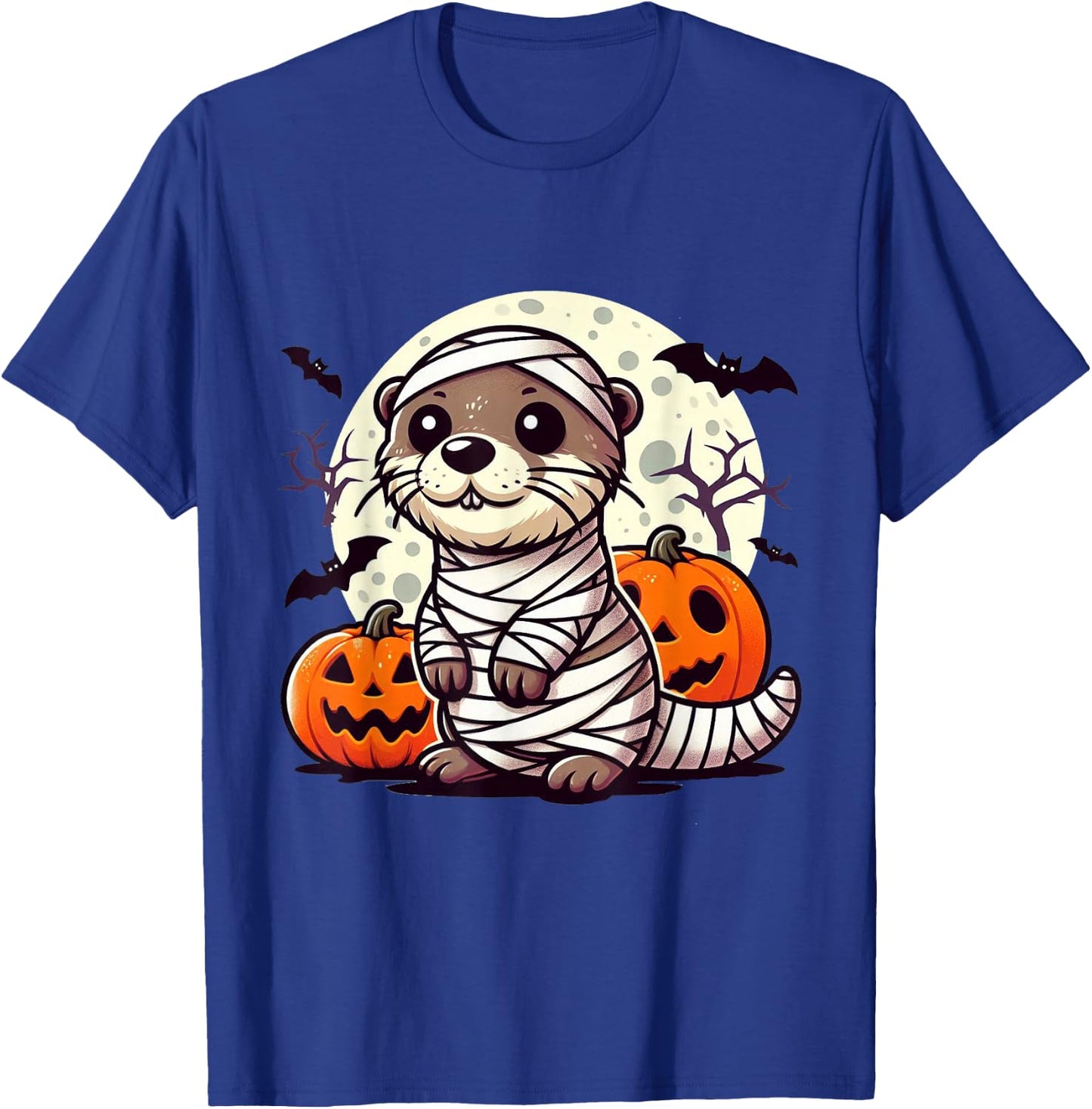 spooky Otter mummy T-Shirt - T-Shirt | Royal