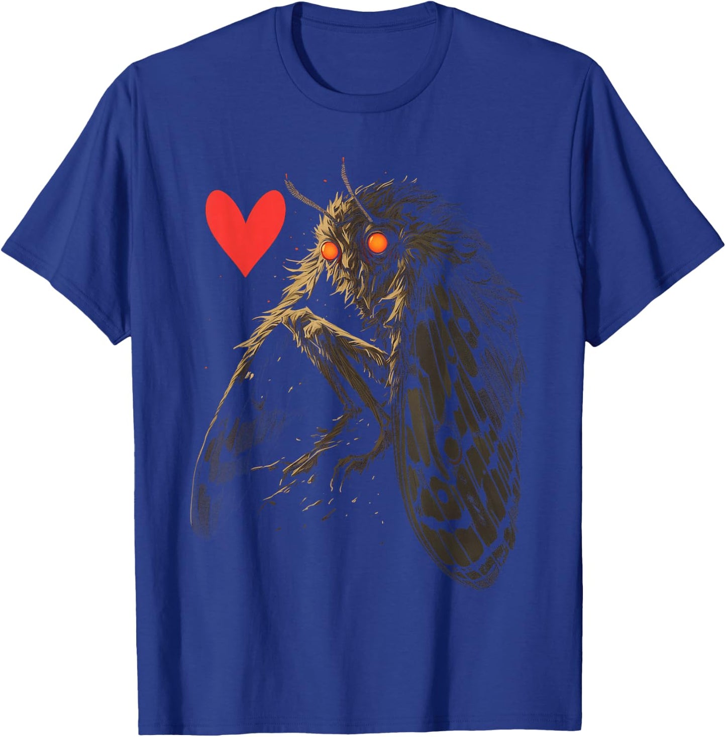 Mothman Love Cryptid West Virginia Cryptozoology Cryptidcore T-Shirt - T-Shirt | Royal