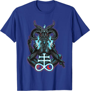 Sigil of Baphomet Satanic Lucifer T-Shirt - T-Shirt | Royal