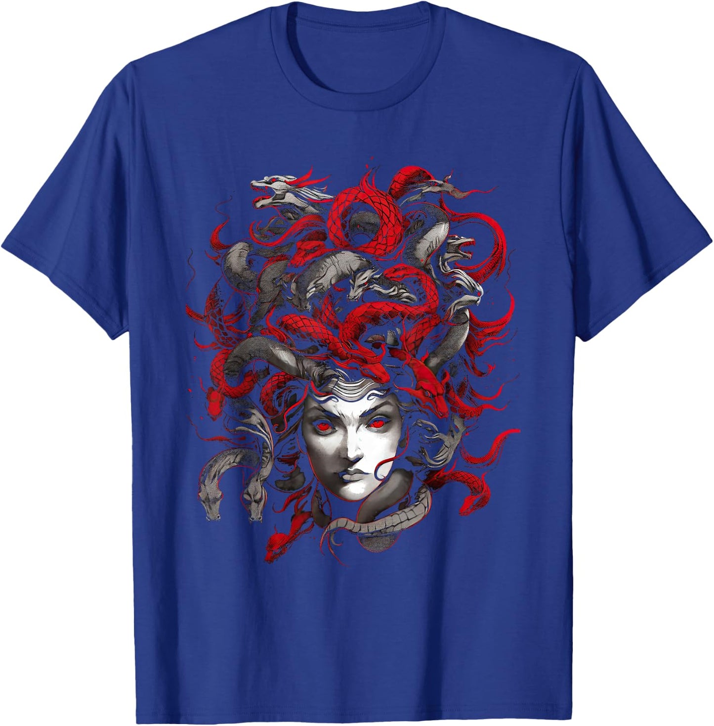 Medusahead Greek Mythology Ancient Snake Hair T-Shirt - T-Shirt | Royal