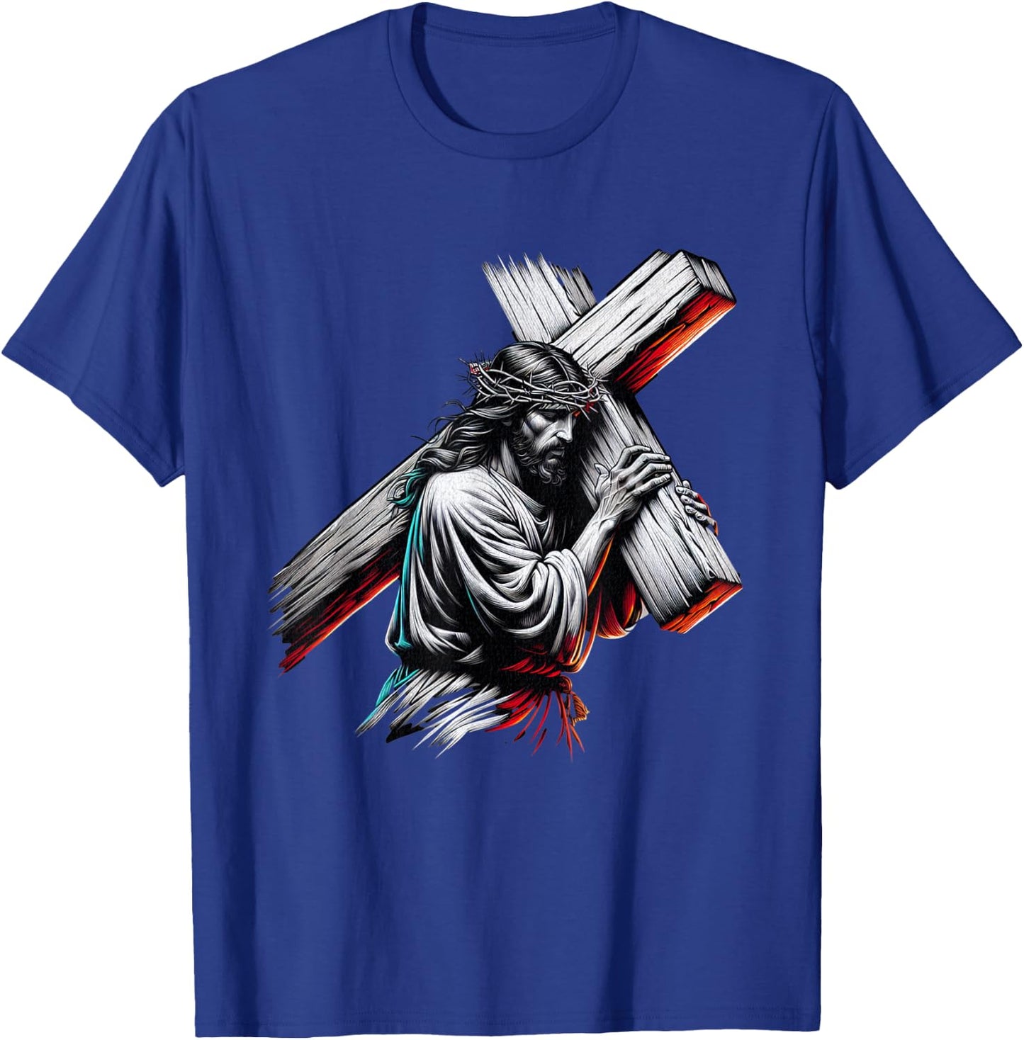 Jesus Believe The Way The Truth The Life , black T-Shirt - T-Shirt | Royal