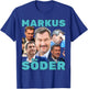 Markus Söder Fan Merch Blue , black T-Shirt - T-Shirt | Royal