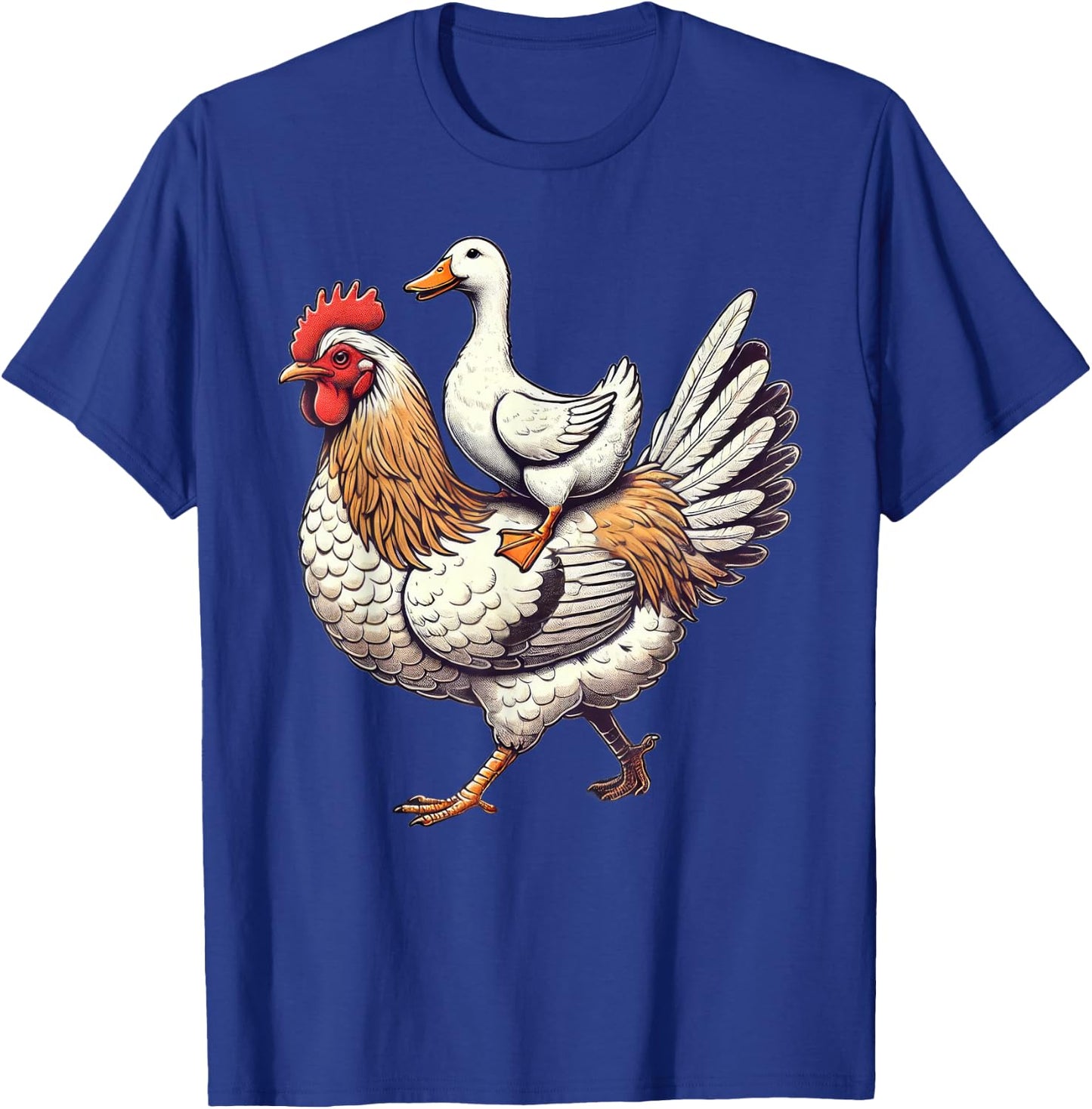 Cute Duck Chicken T-Shirt - T-Shirt | Royal
