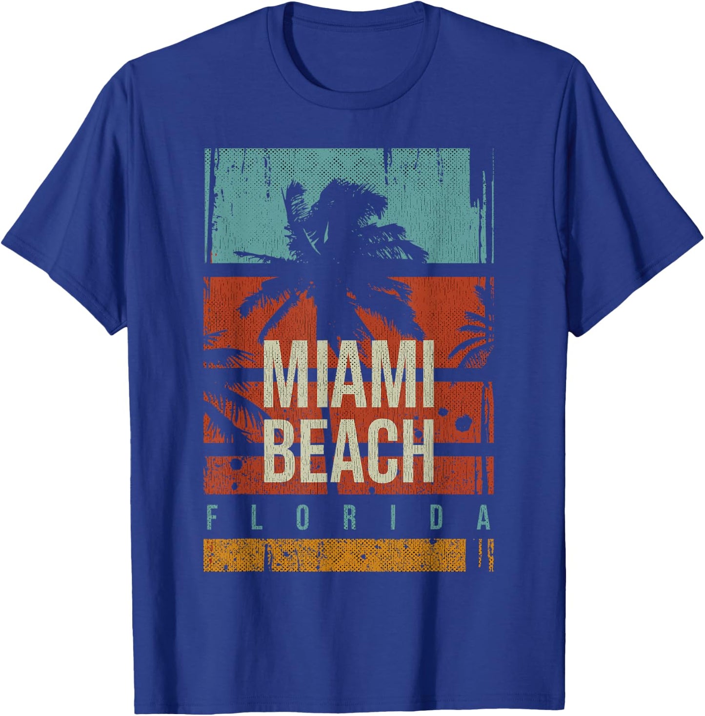 Miami Beach Urlaubssouvenir 80er Jahre Miami Beach T-Shirt - T-Shirt | Royal