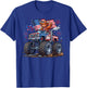 Monster Truck Cow Highland USA Patriotic Shirt 4th of July T-Shirt - T-Shirt | Royal