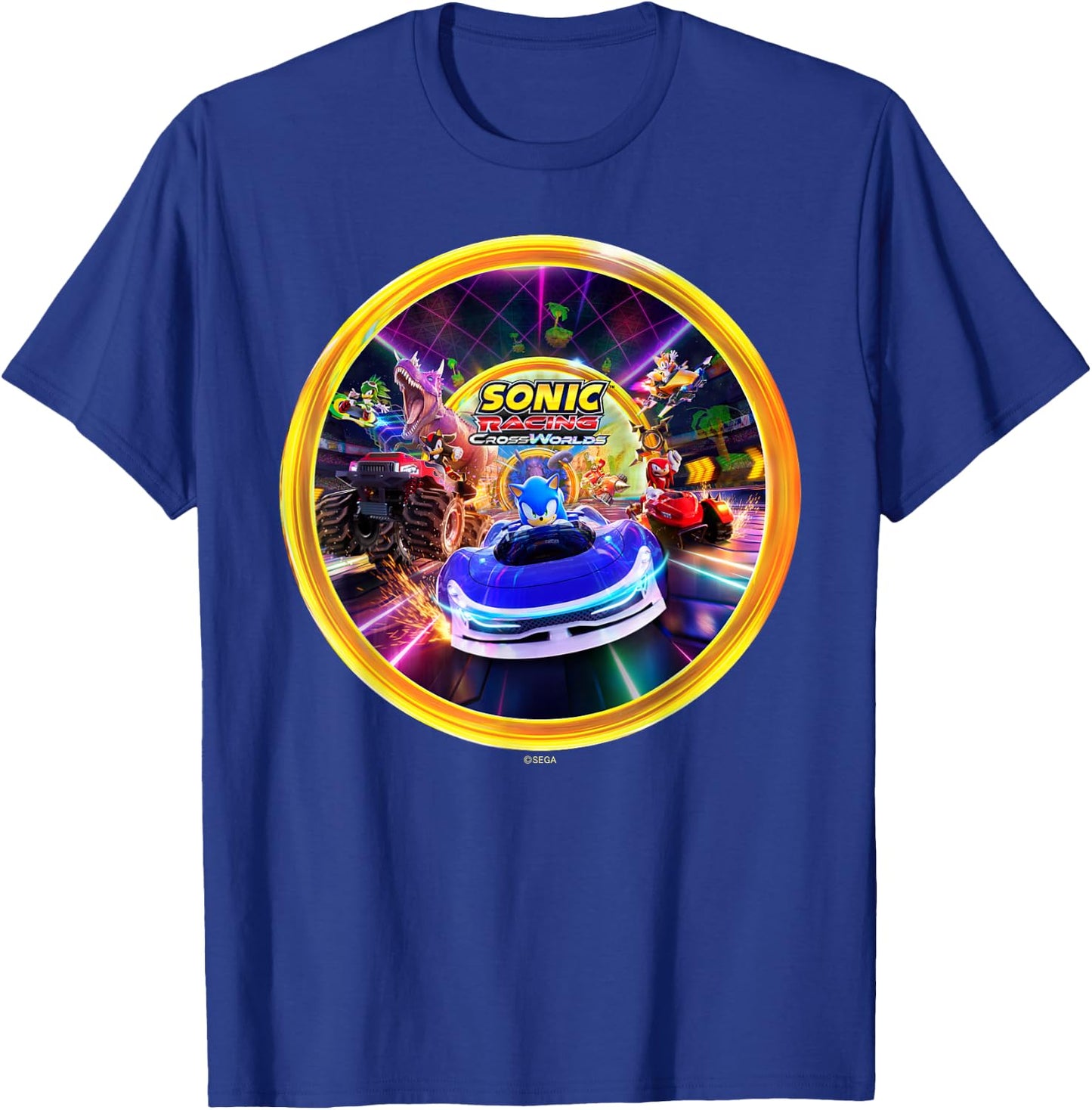 Sonic The Hedgehog: CrossWorlds T-Shirt - T-Shirt | Royal