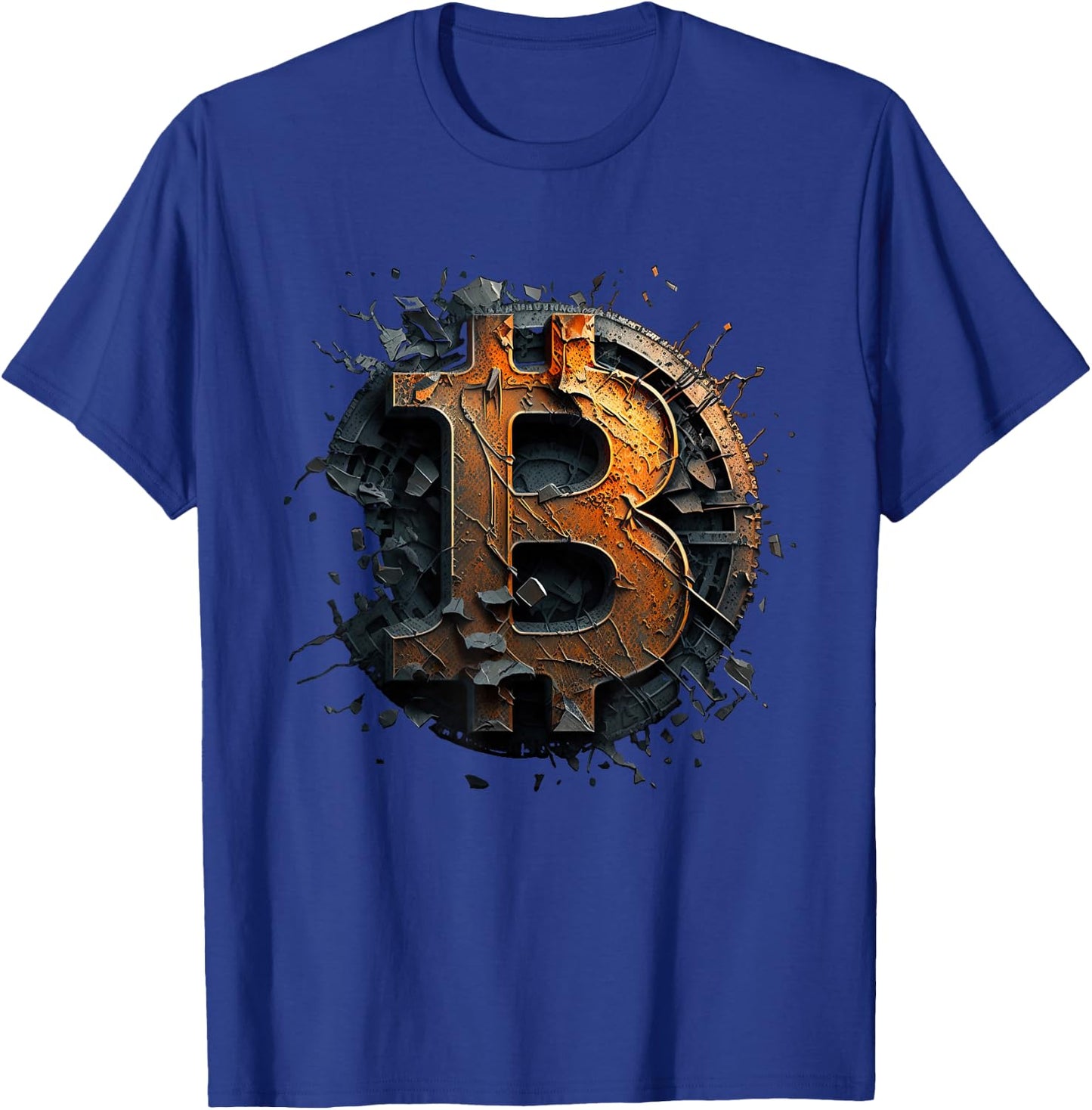 Bitcoin Design Vintage BTC Crypto and Bitcoin , black T-Shirt - T-Shirt | Royal