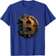 Bitcoin Design Vintage BTC Crypto and Bitcoin , black T-Shirt - T-Shirt | Royal