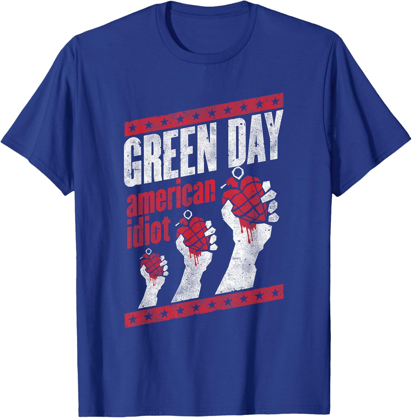 Green Day Hand Out T-Shirt - T-Shirt | Royal