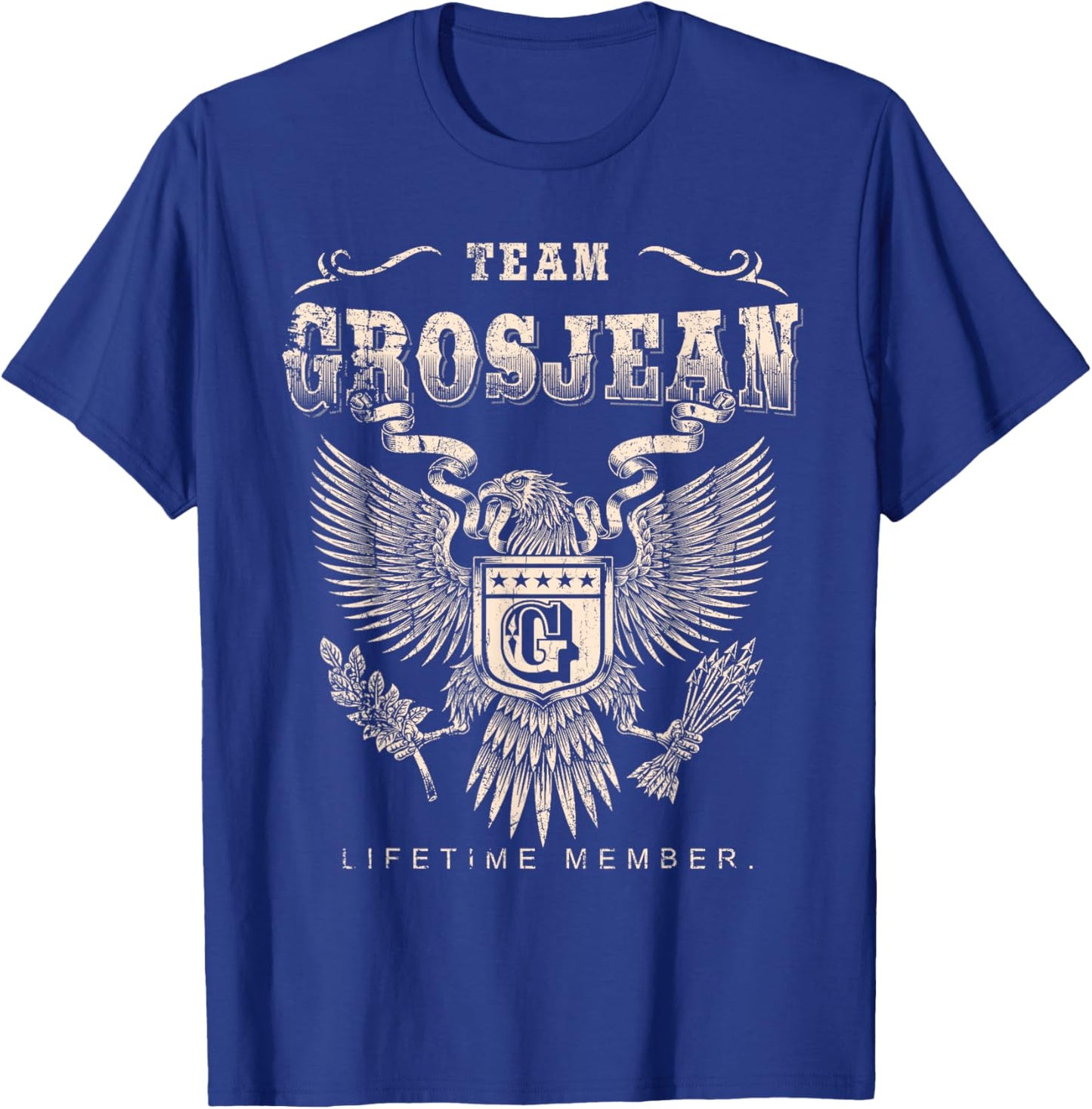 Team Grosjean Lifetime Member - Grosjean Name T-Shirt - T-Shirt | Royal