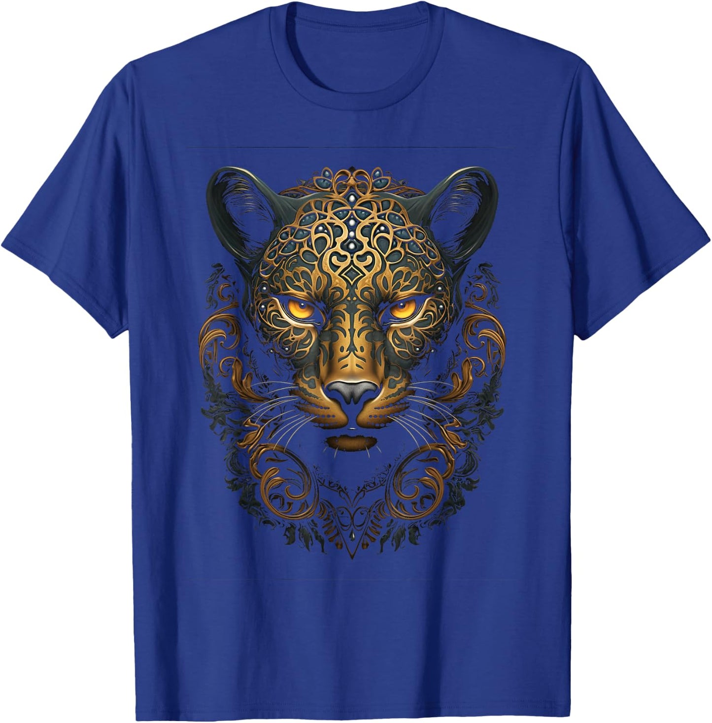 Jaguar Mexican Aztec Jaguars Native Majestic Animal T-Shirt - T-Shirt | Royal