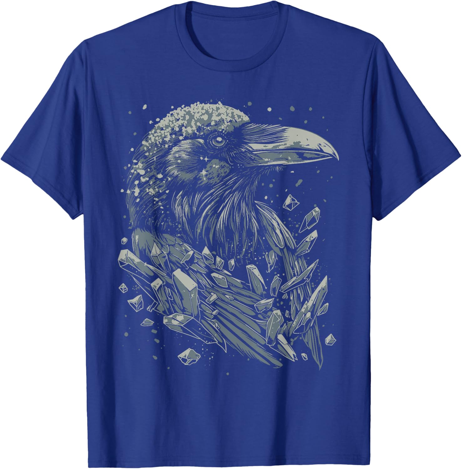 Crystal Raven | Pastel Goth Dark Academia Goblincore Witchy T-Shirt - T-Shirt | Royal