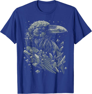 Crystal Raven | Pastel Goth Dark Academia Goblincore Witchy T-Shirt - T-Shirt | Royal