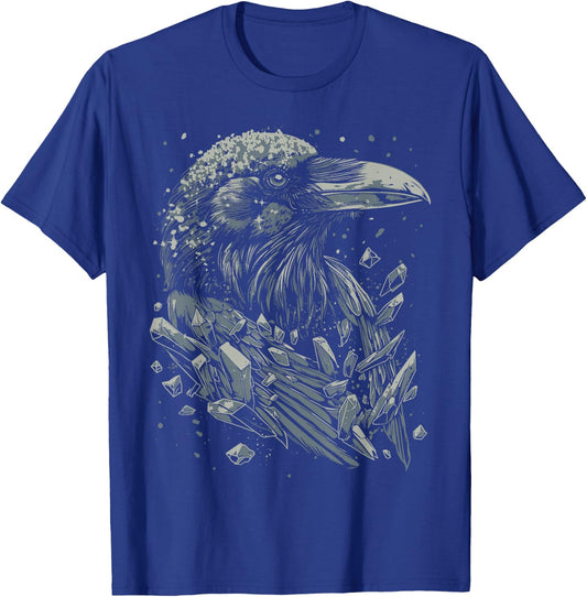 Crystal Raven | Pastel Goth Dark Academia Goblincore Witchy T-Shirt - T-Shirt | Royal