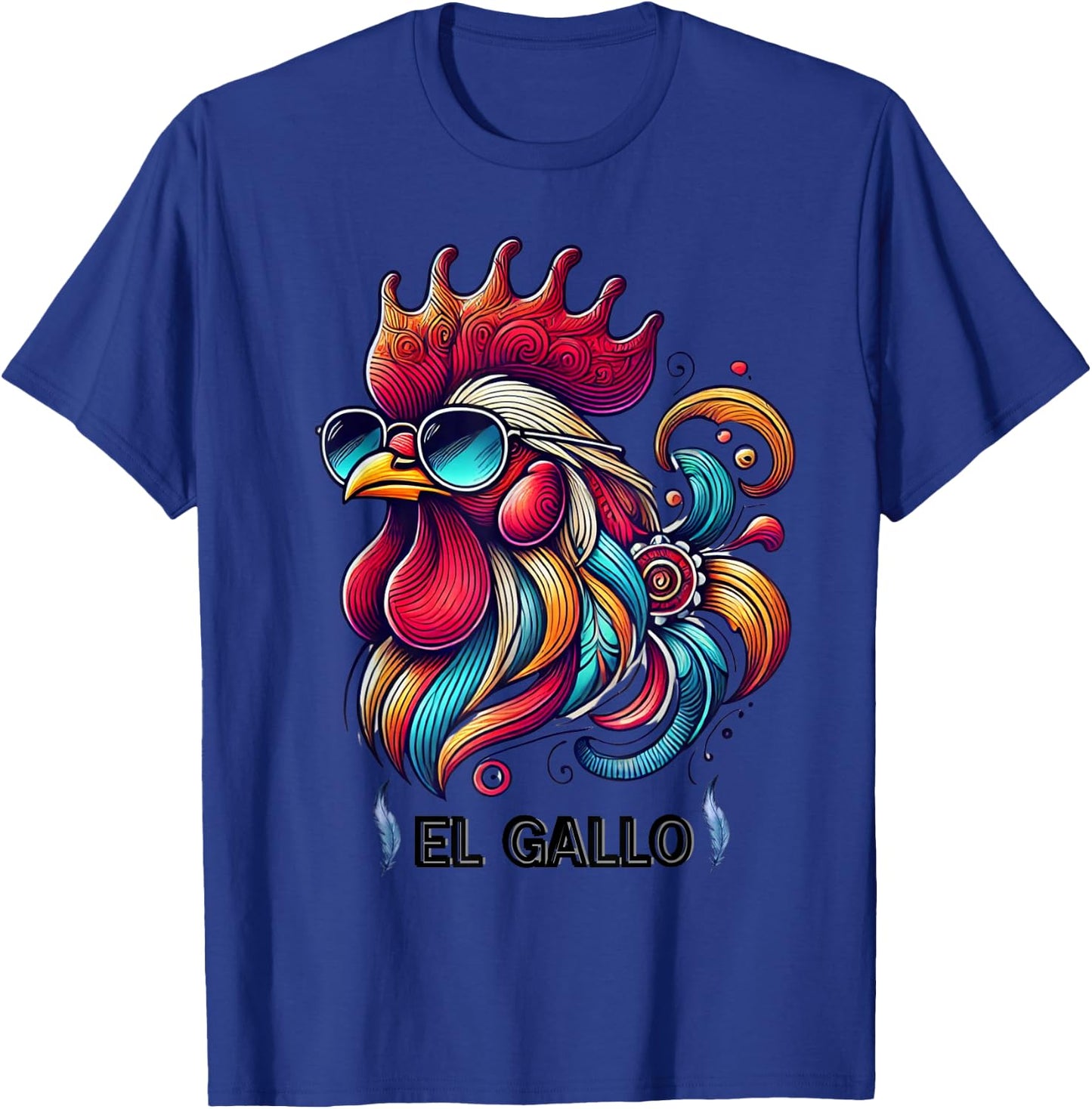 Mexican El Gallo Bingo Card Game traditional Rooster T-Shirt - T-Shirt | Royal