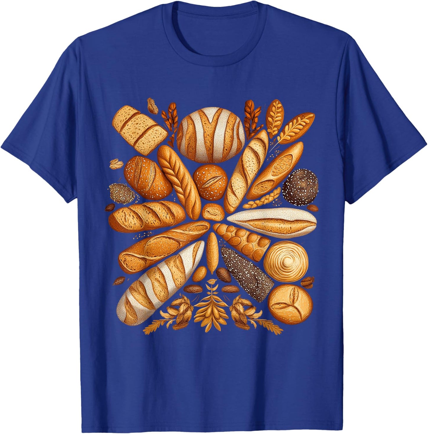 Artistic Arrangement of Bread Design Bakery T-Shirt - T-Shirt | Royal