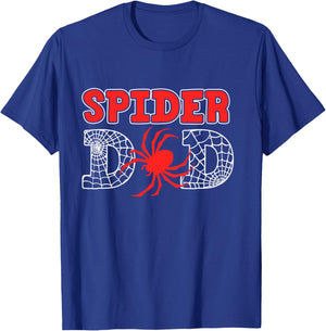 Spider Dad Spidey Birthday Family Matching Kid Daddy Spiders T-Shirt - T-Shirt | Royal