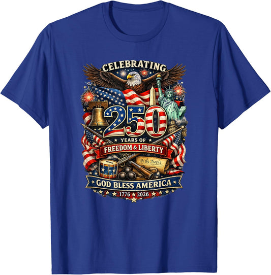 250 Anniversary T-Shirt - T-Shirt | Royal