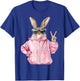 Cool Funny Easter Bunny Women Graphic for Girls T-Shirt - T-Shirt | Royal