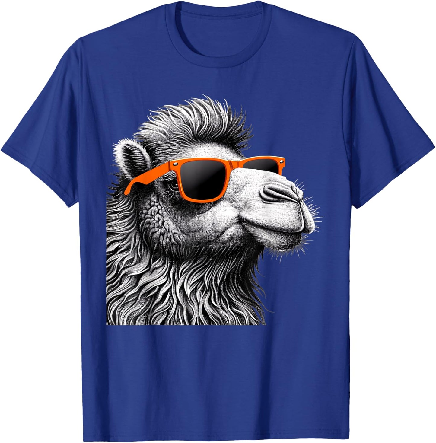 Cool Camel Wearing Sunglasses Graphic Art T-Shirt - T-Shirt | Royal