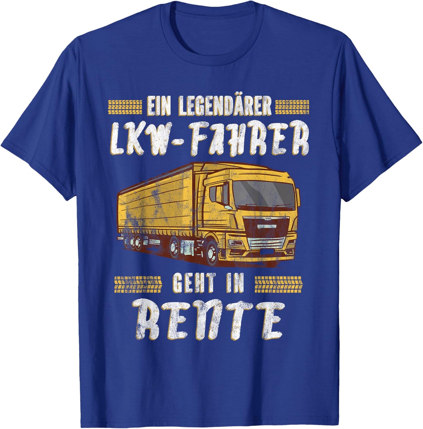 Männer Geschenk für LKW Fahrer zum Ruhestand Rentner Trucker Ein Legendärer LKW-Fahrer Geht In Rente Schwarz Klein Klassisch Trucker Halbarm T-Shirt - T-Shirt | Royal