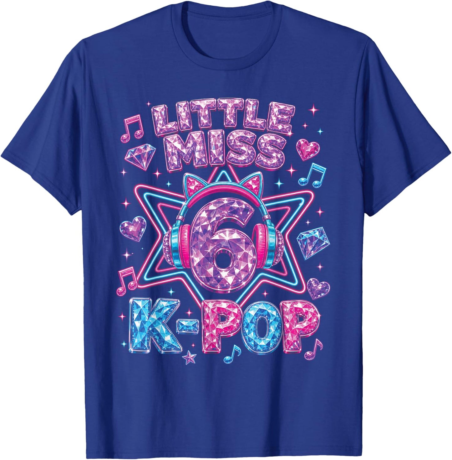 K-Pop 6. Geburtstag Mädchen 6 Jahre alt Mädchen T-Shirt - T-Shirt | Royal
