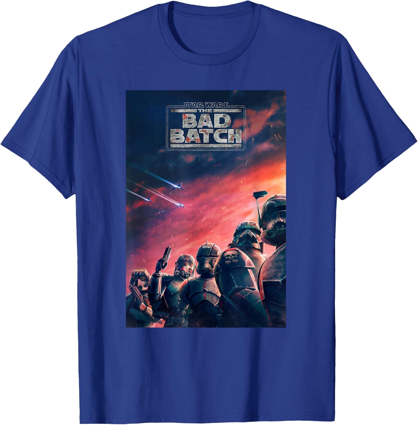 Star Wars The Bad Batch Series Elite Clones Poster T-Shirt - T-Shirt | Royal