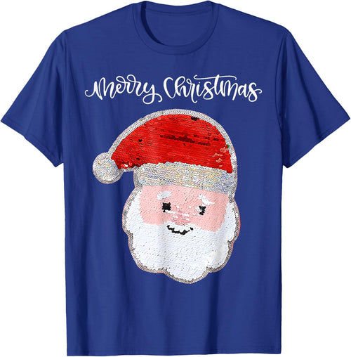 Christmas for Girls and Boys Flip Sequin Santa Ugly Xmas