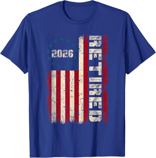 Vintage Retired 2026 American Flag Retirement 2026 Gifts Men T-Shirt - T-Shirt | Royal