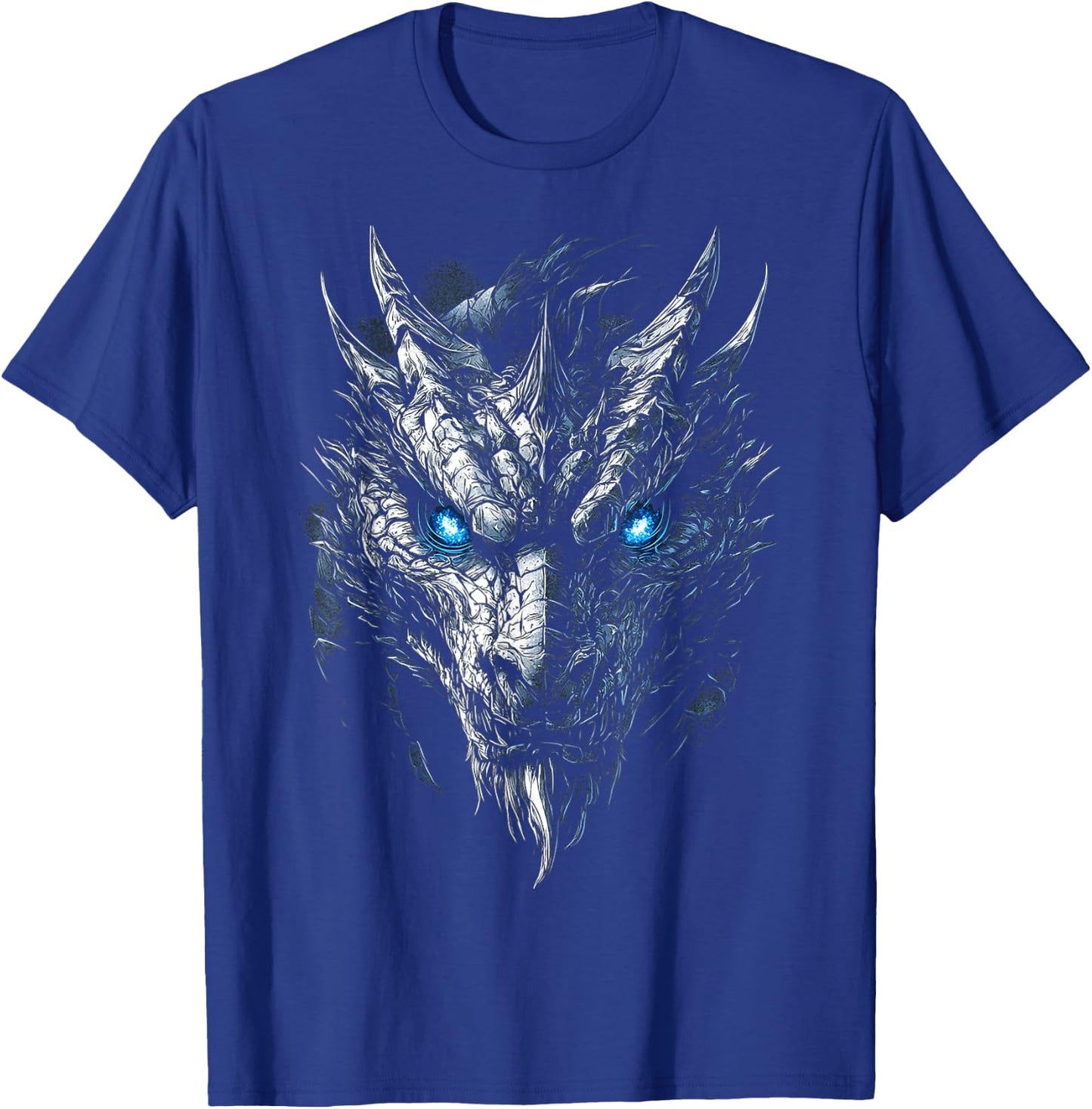 Dragon Ufo Graphic Blue Eyes Illustration Dragon , Black, S T-Shirt - T-Shirt | Royal